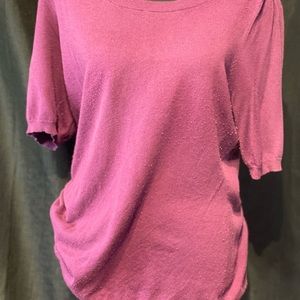 Banana Republic Maroonish Sweater Top ½ Sleeve. Size: XL